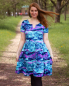 Preview: Papierschnittmuster Bohokleid Schnittmuster / Kleid mit Volants als Bohemian Kleid 34-46